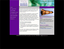 Tablet Screenshot of prismscience.com